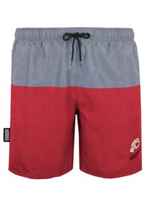 GUGGEN Mountain Herren Badehose mit Muster Streifen Rot