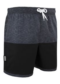 GUGGEN Mountain Herren Badehose mit Muster Grau Schwarz