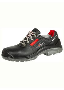 Sicherheitsschuh U-Power "Elect" Gr. 44, schwarz (schwarz, rot), 44, Obermaterial: 100% Rindsleder Leather cow., Schuhe, Sicherheitsschuh