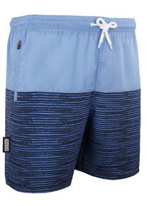 GUGGEN Mountain Herren Badehose mit Muster Streifen Gr&uuml;n Schwarz