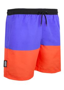 GUGGEN Mountain Herren Badehose mit Muster Lila Orange