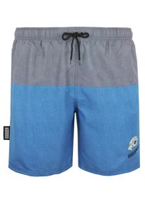 GUGGEN Mountain Herren Badehose mit Muster Streifen Blau