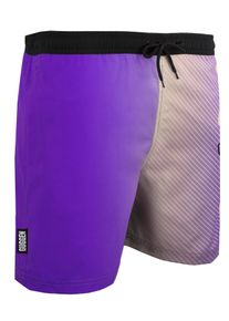 GUGGEN Mountain Herren Badehose mit Muster Streifen Lila