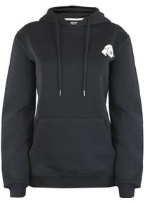 GUGGEN Mountain Damen Kapuzenpullover Fleece Hoodie Langarm Schwarz