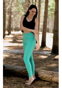 GUGGEN Mountain Damenleggings Seamless Damen Leggings Tights T&uuml;rkis