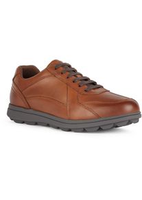 Geox U SPHERICA EC12 Leder Bovine Vollnarben Herren Cognac Sneaker