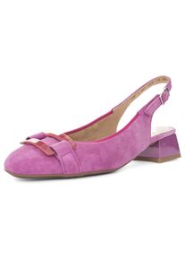 Slingpumps Ara "GRAZ", Damen, Gr. 2,5, lila (orchidee), Veloursleder, unifarben, Schuhe Slingpumps, Sling Pumps, Festtagssschuh mit Blockabsatz, H-Weite