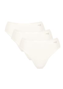 Slip Sloggi "Slip GO Daily Cotton Tai 3P 3er Pack", Herren, Gr. XS, wei&szlig;, Obermaterial: 95% Baumwolle CO. 5% Elasthan EL., Unterhosen Slip