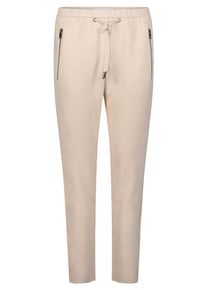 BETTY & CO Schlupfhose BETTY & CO "Schlupfhose mit Rei&szlig;verschlusstaschen", Damen, Gr. 46, EURO, grau, Obermaterial: 95% Polyester PES. 5% Elasthan EL., Hosen Schlupfhose