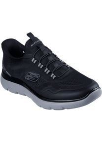 Skechers Summits Top Rate Textil Herren Schwarz/Grau Sneaker