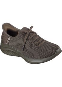Skechers Ultra Flex 3.0 Pure Color Damen-oliven-sneaker Aus Textil
