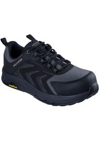 Skechers Workwear Speed-Flex Trekker Nylon Herren Schwarze Sicherheits-Sneaker