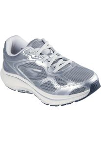 Skechers GO RUN Consistent 2.0 Volt Damen Sneaker Aus Leder In Grau/silber