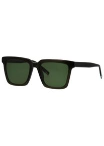 Sonnenbrille Tom Tailor "Modell 676001", Herren, dunkelgr&uuml;n, leicht transparent, Sonnenbrillen Sonnenbrille, Form Karree/Eckig, Logoschriftzug auf B&uuml;gel, Kunststofffassung
