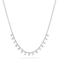 Silberkette Elli Premium "Halskette Kugelkette mit Zirkonia Wei&szlig; 925 Sterling Silber" Gr. 40, silber, Halsketten, Damen, Silber 925 (Sterlingsilber), Silberkette