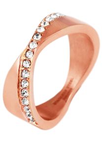 Adelia&acute;s Fingerring ADELIA&acute;S "Damen Ring aus Edelstahl" Gr. 54, gold, Fingerringe, Damen, 54, Edelstahl, Fingerring