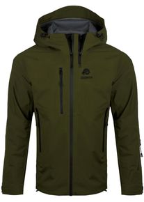 GUGGEN Mountain Damen Wanderjacke 3-Lagen Hardshell Olive