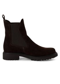 Tamaris Damen Mocca Braun Leder Klassische Hohe Chelsea Stiefeletten