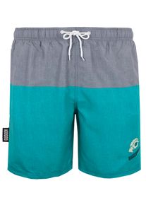 GUGGEN Mountain Herren Badehose mit Muster Streifen Gr&uuml;n