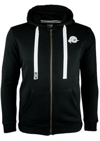 GUGGEN Mountain Herren Wandern Kapuzenpullover H06 mit Rei&szlig;verschluss Schwarz