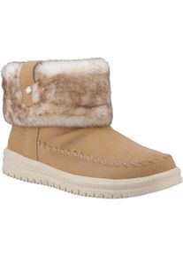 HEYDUDE Camden Cuff Classic Cozy Polyester Damen Winter Stiefeletten in Cognac