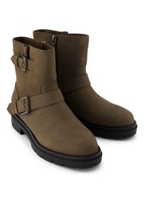 Toms Shoes TOMS Ionie Moto Leder Damen Canteen Stiefel