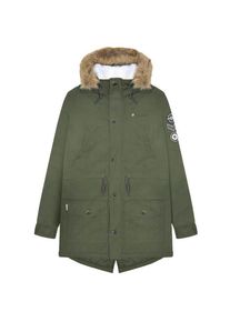 Lambretta - Parka f&uuml;r Herren, Sherpa-Futter (Khakigr&uuml;n)