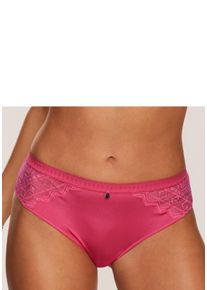 Slip s.Oliver "Romane", Herren, Gr. 36/38, orange (koralle), Spitze, Obermaterial: 86% Polyamid, 14% Elasthan, Unterhosen Slip, mit graphischer Spitze in transparenter Optik