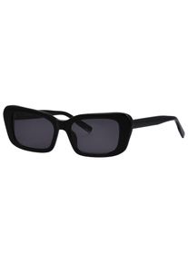 Sonnenbrille Tom Tailor "Modell 676010", Herren, schwarz, leicht gl&auml;nzend, Sonnenbrillen Sonnenbrille, Form CatEye, Logoschriftzug auf B&uuml;gel, Kunststofffassung