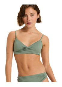 Bandeau-Bikini-Top Roxy "Beach Classics", Gr. XXL, Cup B, gr&uuml;n (agave gr&uuml;n), Obermaterial: 85% Microfaser, 15% Elasthan;, Bikini-Oberteile Bandeau-Bikini-Top