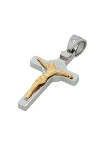 Adelia&acute;s Kreuzanh&auml;nger ADELIA&acute;S "Unisex Anh&auml;nger &iquest; Kreuz Kreuzanh&auml;nger aus Edelstahl", silber, Schmuckanh&auml;nger, Damen, Edelstahl, Kreuzanh&auml;nger