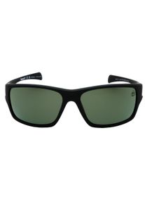 Timberland - Sonnenbrille mit mattschwarzem Rahmen und gr&uuml;nen polarisierten Gl&auml;sern