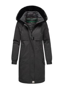 Navahoo Kaltwetterretter Damen Winter Parka mit Kunstfellkragen
