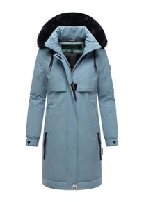 Navahoo Kaltwetterretter Damen Winter Parka mit Kunstfellkragen