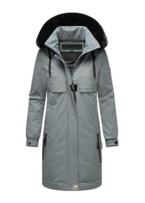 Navahoo Kaltwetterretter Damen Winter Parka mit Kunstfellkragen