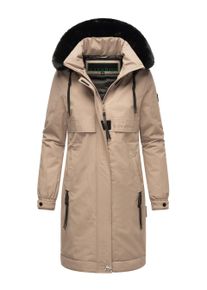 Navahoo Kaltwetterretter Damen Winter Parka mit Kunstfellkragen