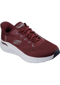 Skechers Arch Fit 2.0 Lestur Textile Herren Burgund Sneakers