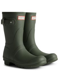 Hunter Original Kurze Gummistiefel f&uuml;r Damen in Dunkeloliv