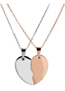 Adelia&acute;s Kettenanh&auml;nger ADELIA&acute;S "Unisex Anh&auml;nger &iquest; Herz Gravuranh&auml;nger aus Edelstahl", wei&szlig;, Schmuckanh&auml;nger, Damen, Edelstahl, Kettenanh&auml;nger