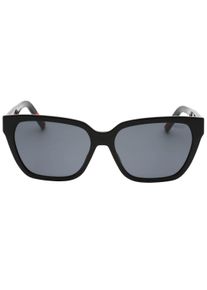 HUGO BOSS graue Sonnenbrille mit schwarzen Gl&auml;sern