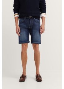 Bugatti Herren Jeans-Bermuda im Used-Wash-Design