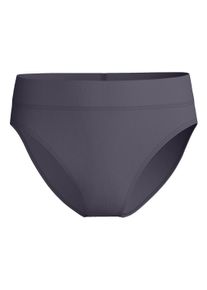 Slip Calida "Slip Elastic High Waist 1er Pack", Herren, Gr. 48-50, grau (dunkelgrau), Obermaterial: 94% Baumwolle CO. 6% Elasthan EL., Unterhosen Slip