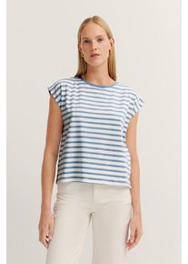 Bugatti Damen T-Shirt mit Streifenmuster