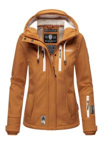 Marikoo Damen Softshelljacke &ndash; Kleine Zicke, warm mit Kapuze & Fleecefutter
