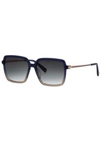 Sonnenbrille BRENDEL EYEWEAR "Modell 907051", Herren, blau, beige, leicht gl&auml;nzend, mehrfarbig, Sonnenbrillen Sonnenbrille, Form Karree/Eckig, Logoschriftzug auf B&uuml;gel, Kombifassung