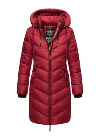 Marikoo Damen Winter Steppjacke &ndash; Armasa, lang mit Kapuze & Teddyfell