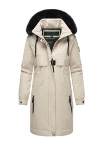 Navahoo Kaltwetterretter Damen Winter Parka mit Kunstfellkragen