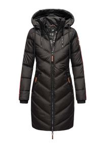 Marikoo Damen Winter Steppjacke &ndash; Armasa, lang mit Kapuze & Teddyfell