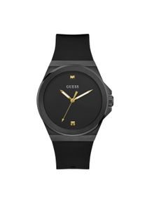 Guess Vinyl Herren Schwarz Uhr GW0790G2