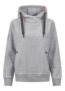 Kapuzenpullover SALZHAUT "Hoodie S&Uuml;NN HOODIE", Damen, Gr. XS, grau (grau melange), Obermaterial: 55% Baumwolle CO. 45% Polyester PES., Pullover Kapuzenpullover